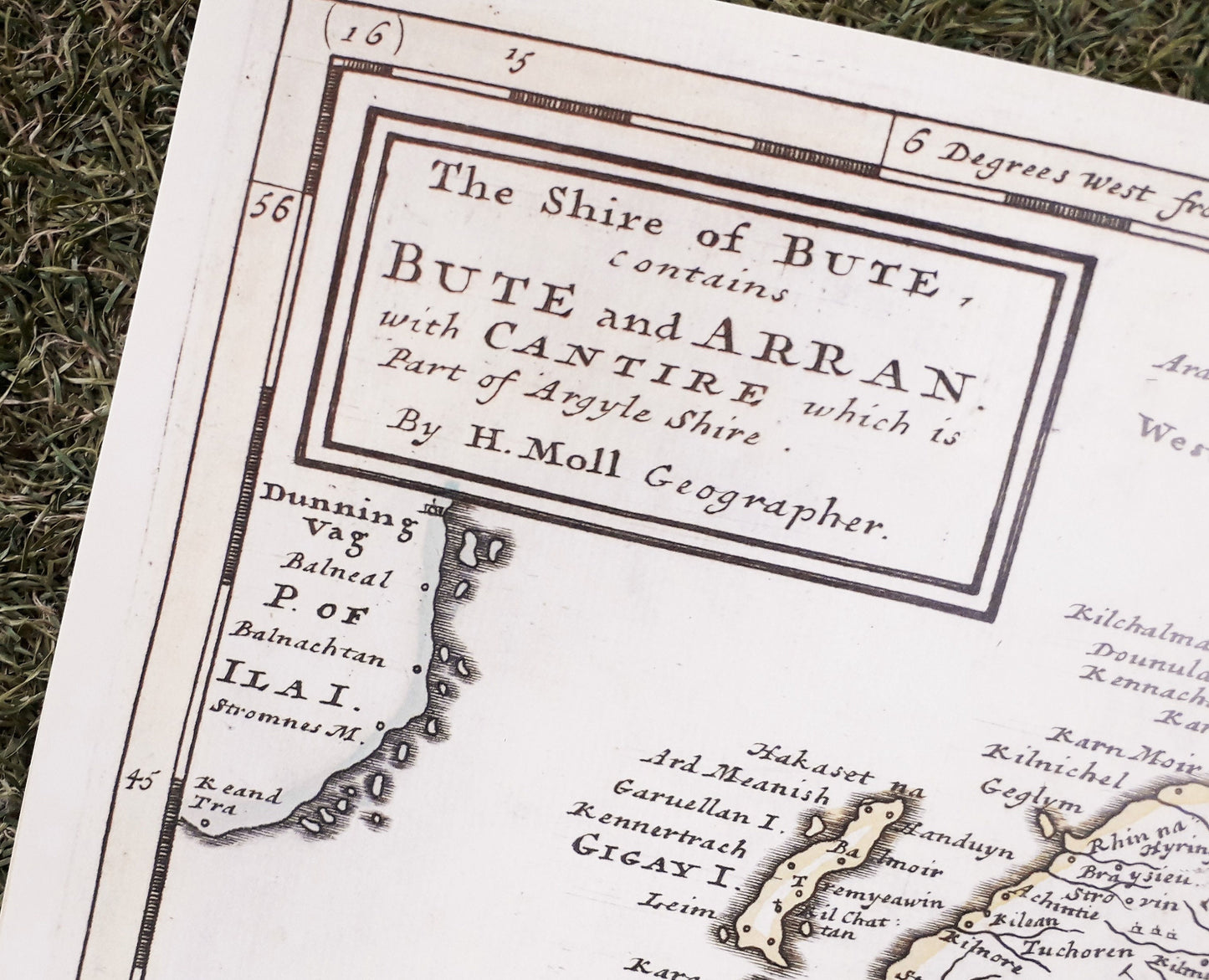Bute & Arran - Historic Map of Arran