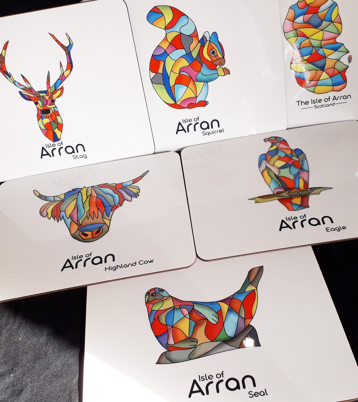 Arran Mosaic = The Big Bag - Mugs Placemats & Coasters - Arran Animals
