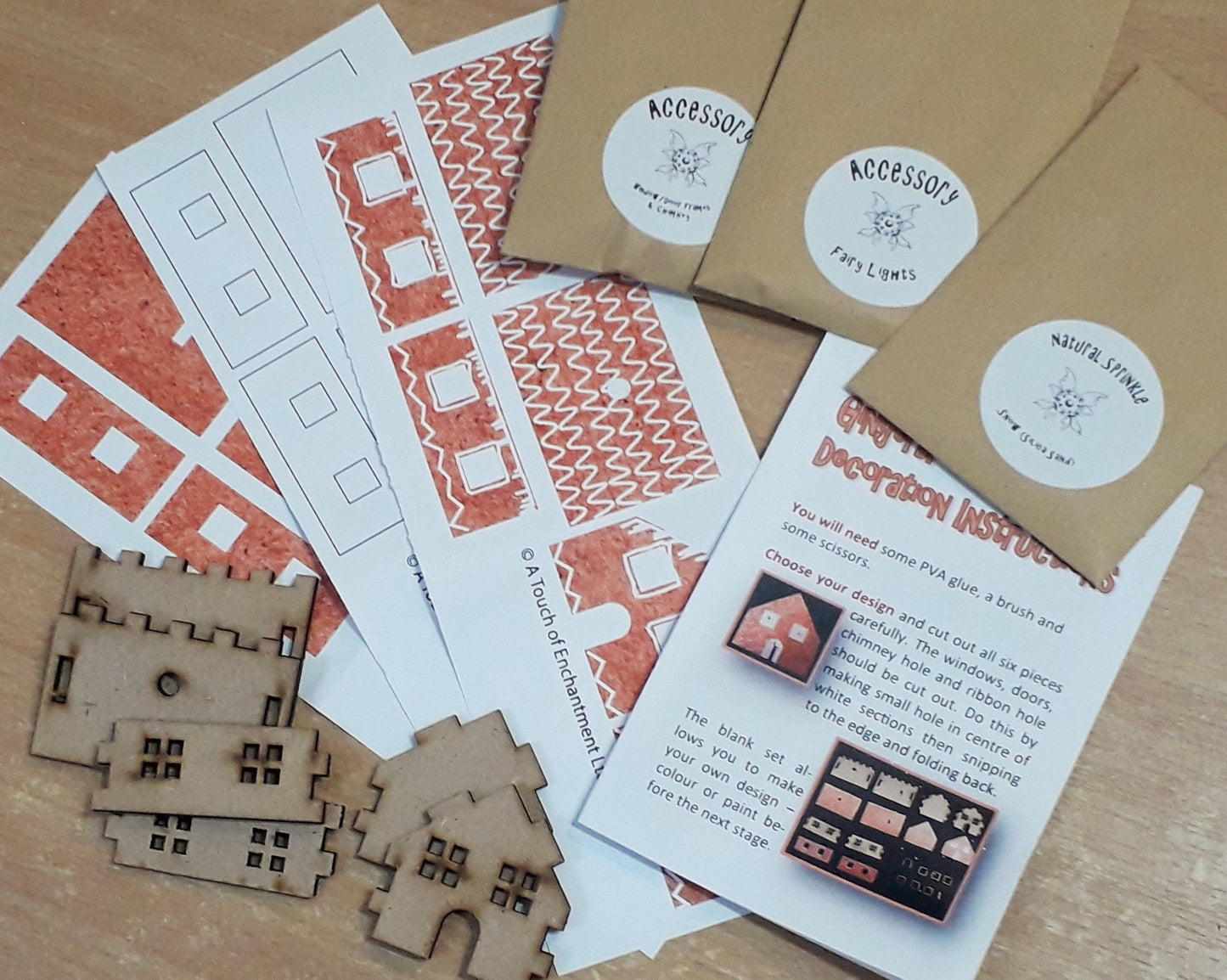 Build It Your Elf Gingerbread Cottage Tree Decoration Bauble Craft Kit