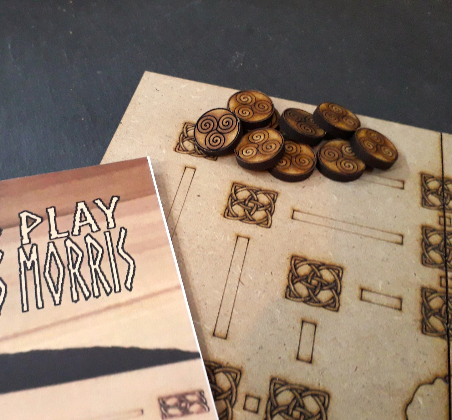 Nine Men's Morris Made on Arran Travel Game