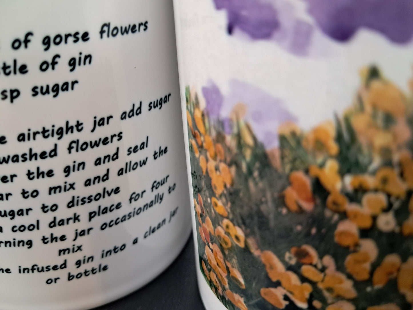 Gorse Teatowel and recipe - Isle of Arran