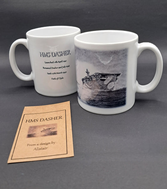 HMS Dasher Ceramic Mug Arran at War
