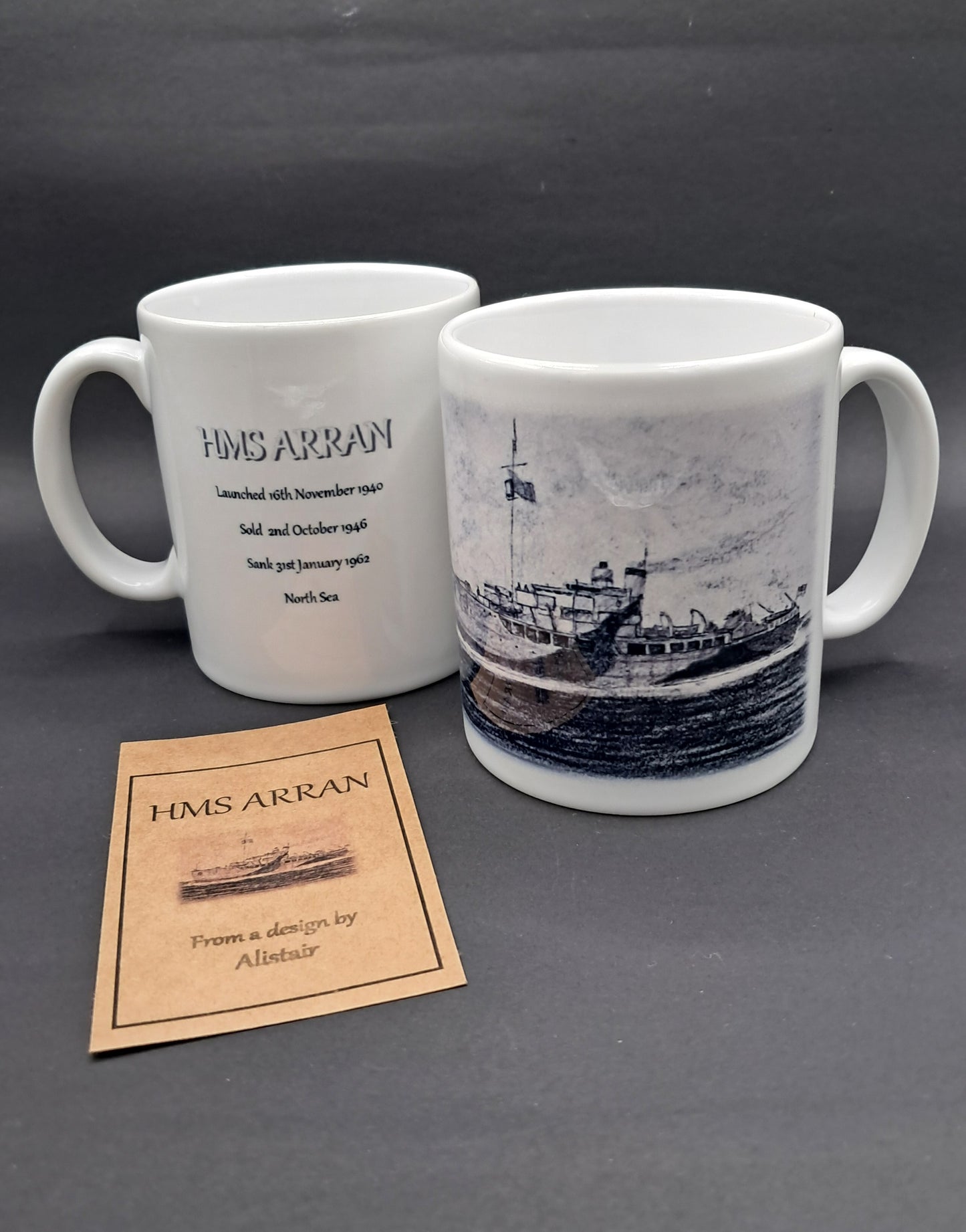 HMS (HMT) Arran Ceramic Mug Arran at War