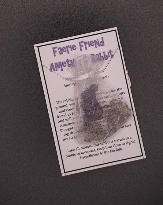 Faerie Friend Amethyst Rabbit