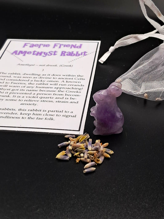 Faerie Friend Amethyst Rabbit