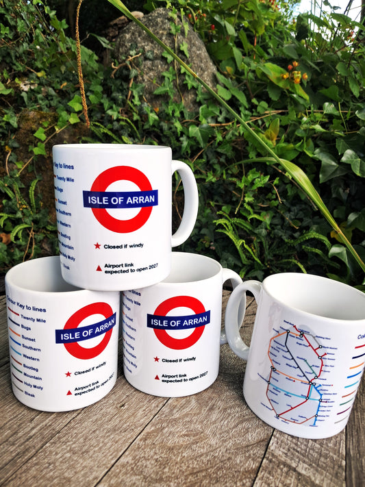 Underground Trains Map Arran Mug