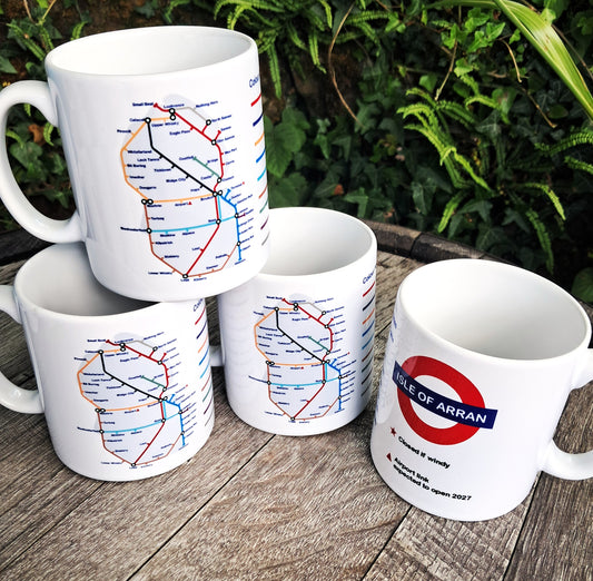 Underground Trains Map Arran Mug