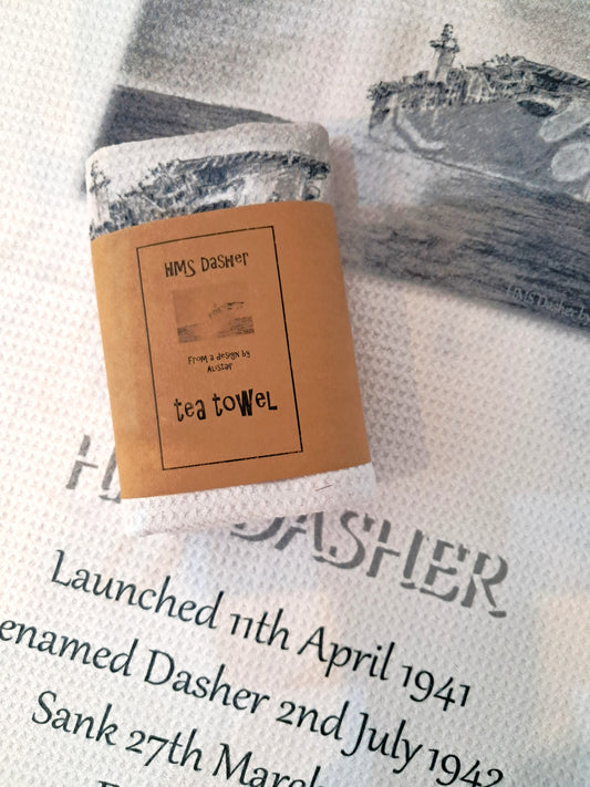 HMS Dasher Teatowel - Isle of Arran