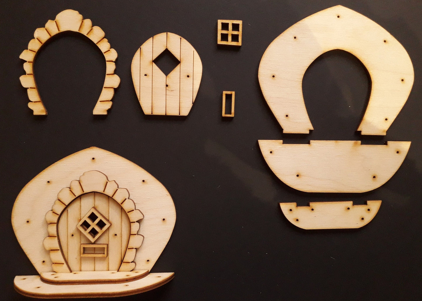 Faerie Door Fairy Door Blank 3.2 mm Birch Ply