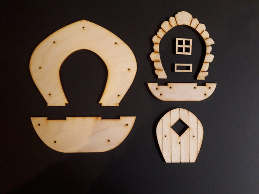 Faerie Door Fairy Door Blank 3.2 mm Birch Ply