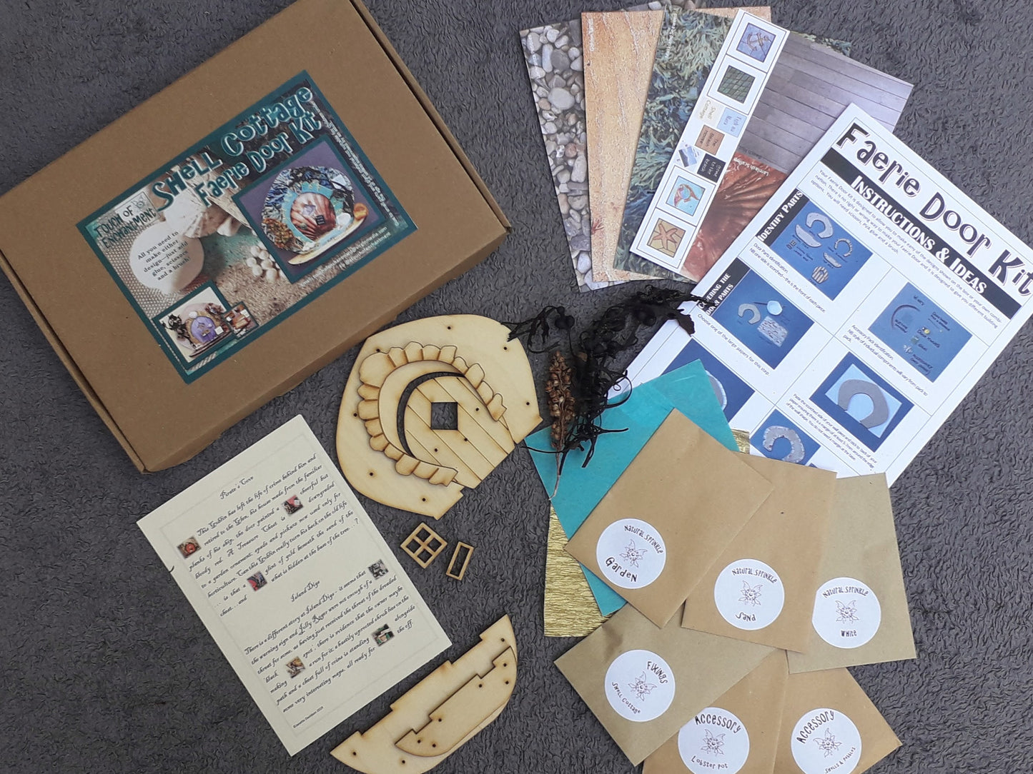 Shell Cottage Faerie Door Craft Kit