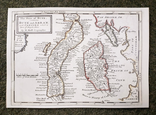Bute & Arran - Historic Map of Arran