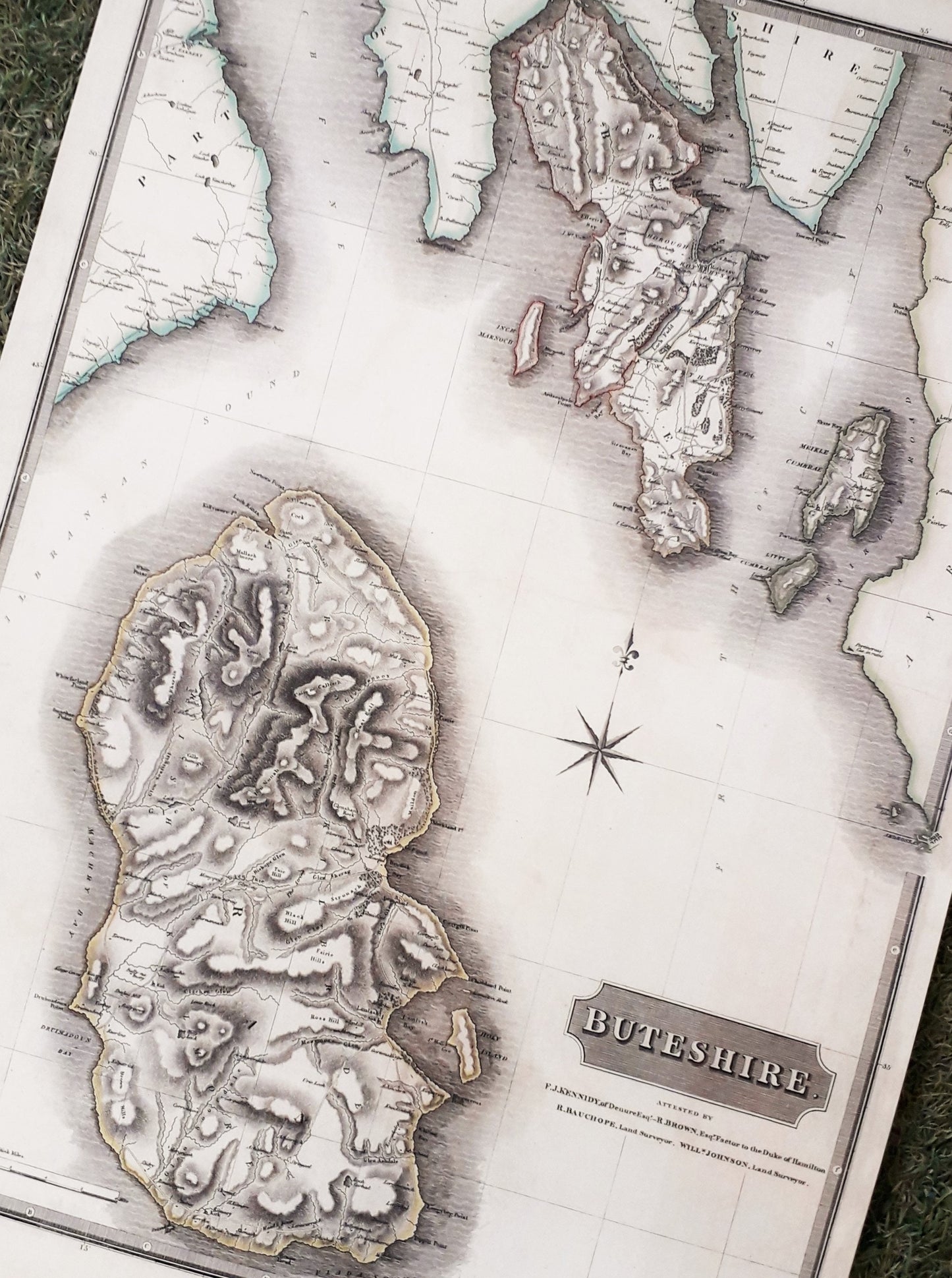 Buteshire - Historic Map of Arran