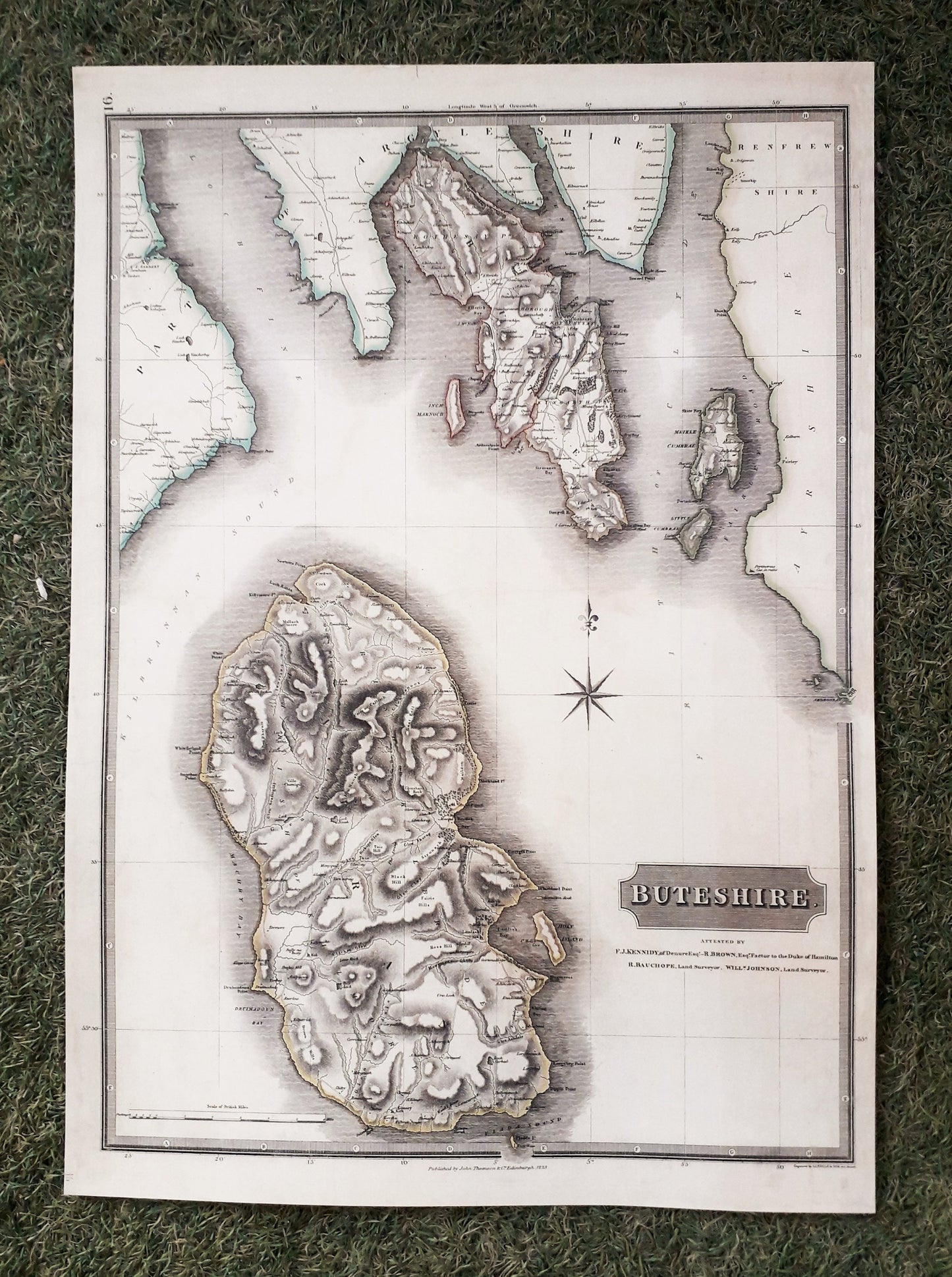 Buteshire - Historic Map of Arran