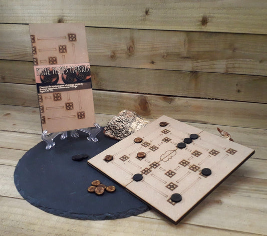 Nine Men's Morris Made on Arran Travel Game