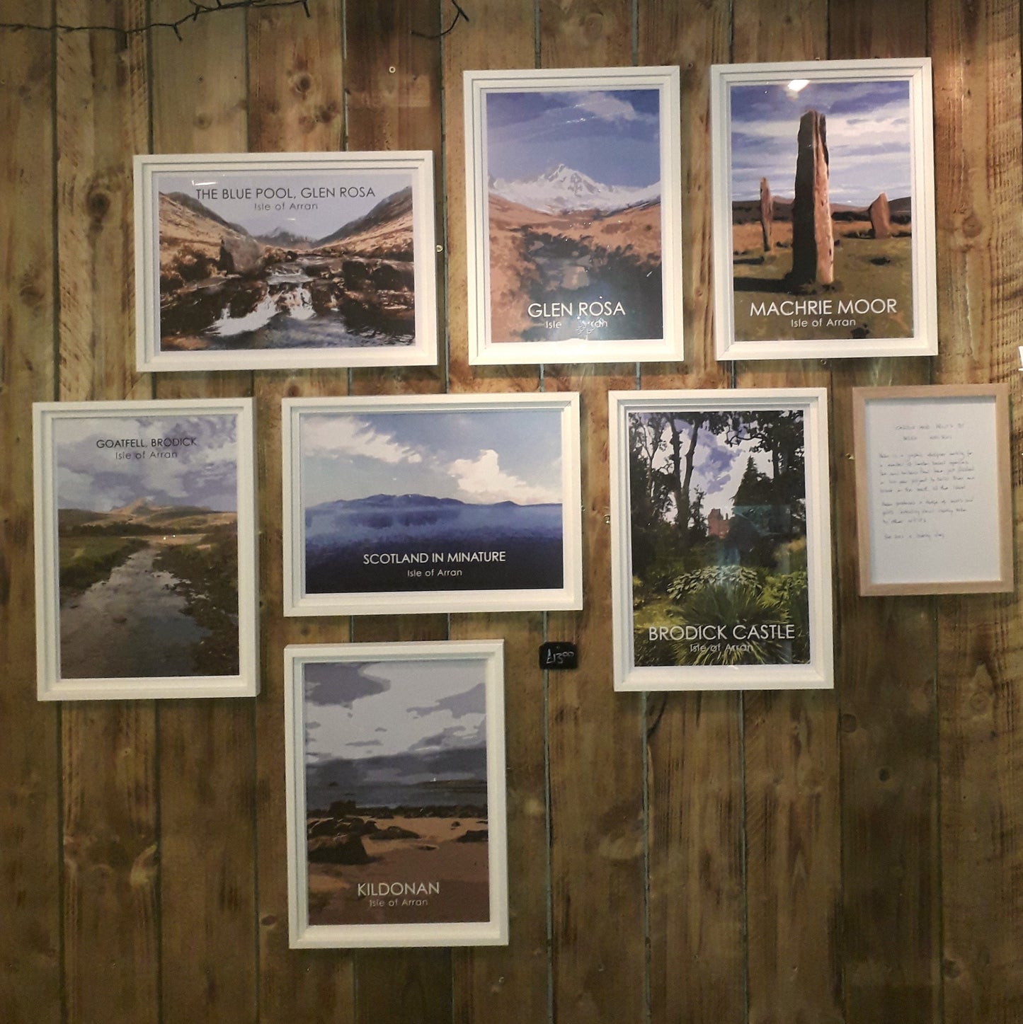 Blackwaterfoot Harbour, Blackwaterfoot, Isle of Arran Scotland Poster A3
