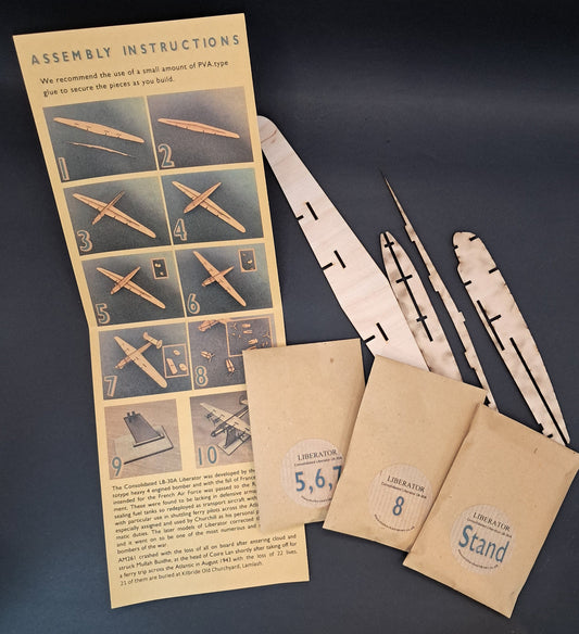 Liberator Air Recognition Model Kit WWII Arran Crash Consolidated LB-30A Liberator