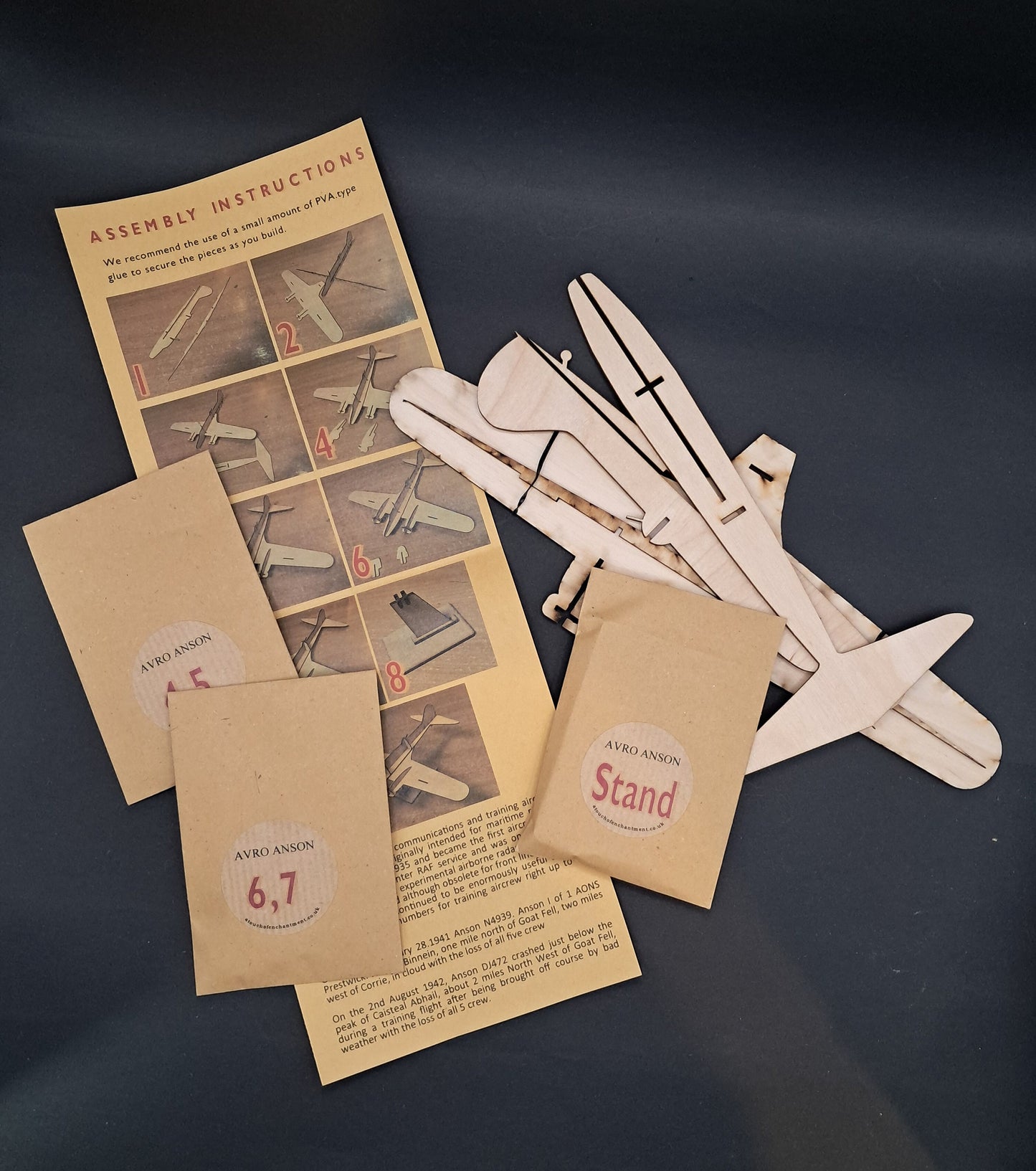 Avro Anson Air Recognition Model Kit WWII Arran Crash