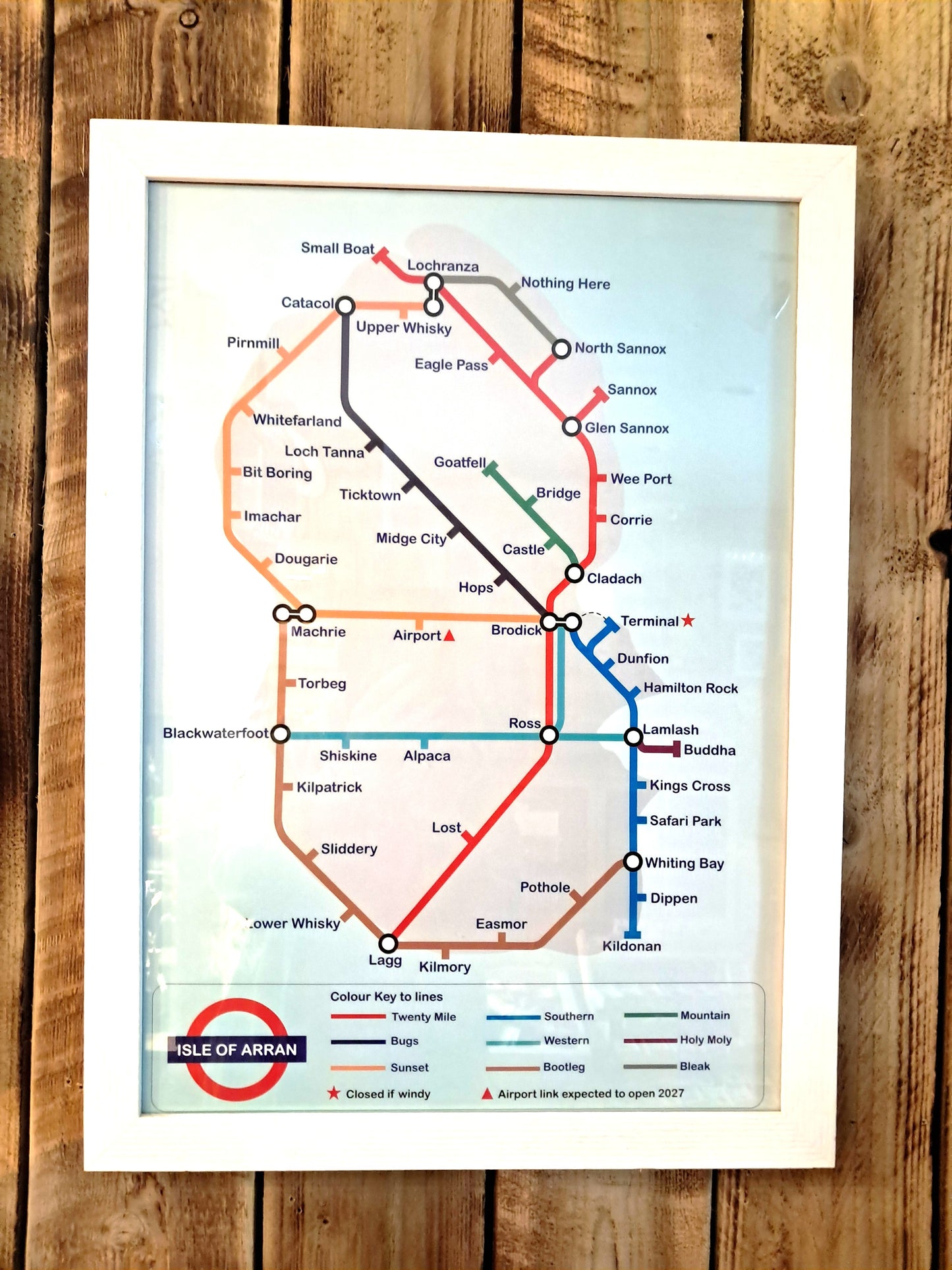 Underground Trains Arran A2 Poster
